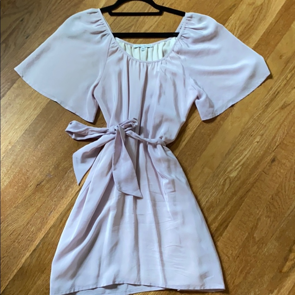 Amanda Uprichard S Pale Lavender Silk Dress